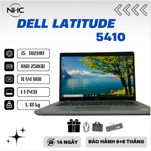 LAPTOP Giá Rẻ DELL latitude 5410 i5 10th RAM 8GB SSD 256GB