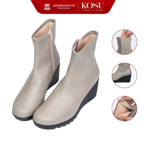 Boot da cao cổ 8cm Casual Kosu 24600, bốt cổ cao đi nhẹ, êm chống trơn trượt chính hãng Nhật Bản