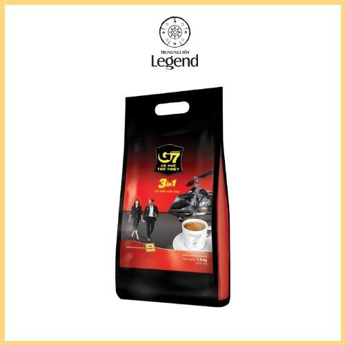 Cà Phê G7 Hòa Tan 3in1 Bịch 100 Gói Dài Trung Nguyên Legend| Vị Cà Phê Sữa Đậm Đà, Tiện Lợi | BigBuy360 - bigbuy360.vn