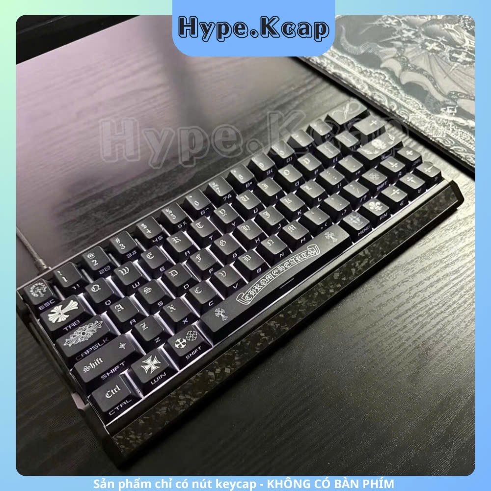Keycap Chrome Heart Phong Cách Xuyên Led Cherry Profile | BigBuy360 - bigbuy360.vn