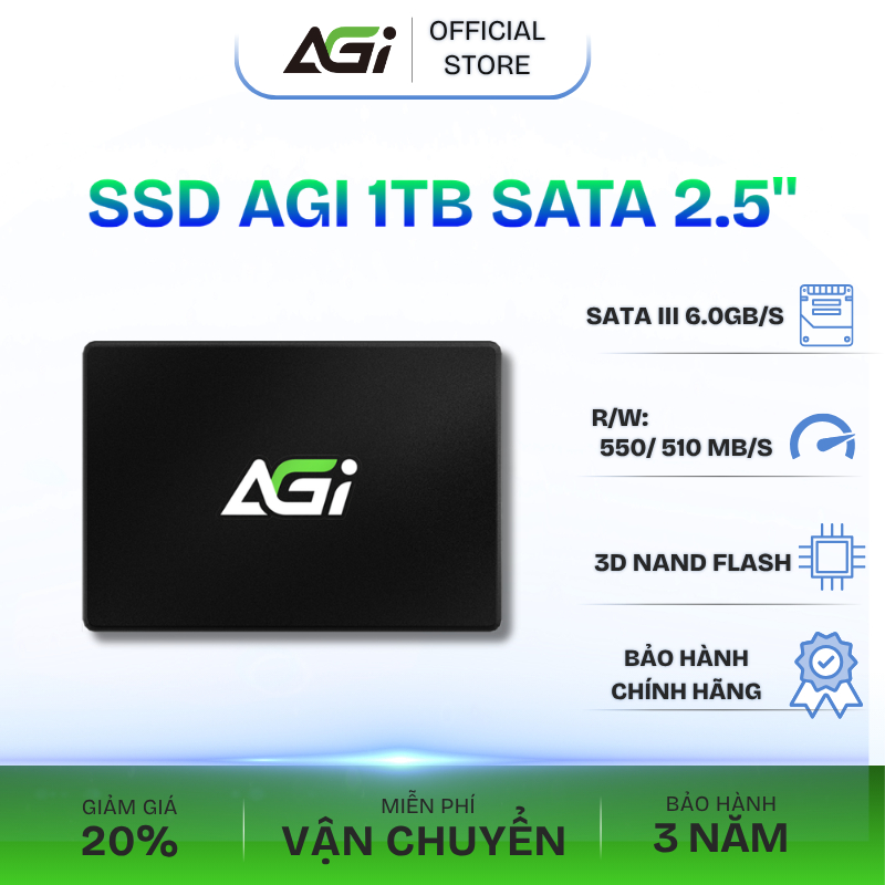 Ổ cứng SSD AGI 1TB SATA III 2.5