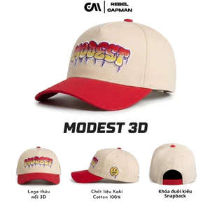 REBELCAPMAN Mũ Lưỡi Trai STAMPVN l NÓN _MODEST_ TRUCKER HAT - RED - HW5 l MODEST GRAFFITI