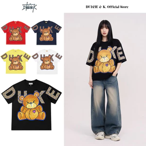 Áo Thun GẤU DUKE Local Brand DULCIE & K. Form Oversize Nam Nữ Unisex Chất Liệu Cotton Dày Dặn