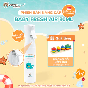 Xịt Khuẩn Baby Fresh Air 80ml Joona Baby - Nhỏ Gọn Tiện Lợi, Khử Khuẩn Mọi Lúc Mọi Nơi