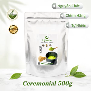 Bột Uji Matcha Ceremonial Grade Nguyên Chất 500g - Tặng 1 túi chiết 10g bất kì
