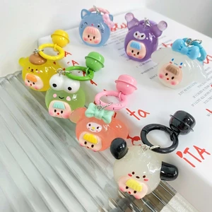Móc khóa charm phát sáng, Charm Sanrio Duomei phát sáng size to 4cm decor trang trí, quà cho bé diy