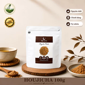 Bột Trà Rang Houjicha Nguyên chất 100g- tặng 1 gói 10g