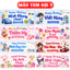 set 5 cái túi đựng quà in màu 2 mặt theo yêu cầu về tự dán theo sở thích có video hướng dẫn