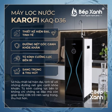 Máy lọc nước Karofi KAQ-D36 10 lõi - Hàng chính hãng bảo hành 3 năm, máy lọc nước uống trực tiếp tại vòi giá rẻ