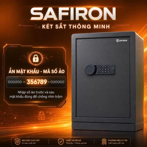 Két Sắt Nhập Khẩu Safiron 60LBF – Khóa Vân Tay Siêu Nhạy, Cảnh Báo Chống Trộm Qua Điện Thoại
