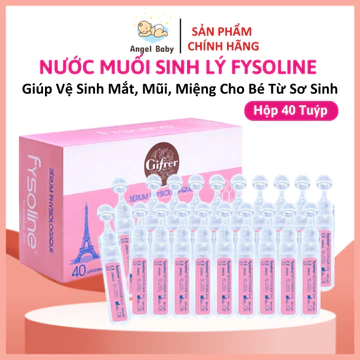 [Chính Hãng] Nước Muối Sinh Lý Fysoline Pháp Giúp Vệ Sinh Mắt Mũi Miệng Hàng Ngày Cho Bé Từ Sơ Sinh