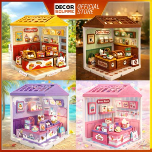 Mô Hình Lắp Ghép Cửa Hàng Mini DIY Có Đèn LED - Quà Tặng Cao Cấp