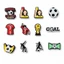 Set Charm CR7 Số 7 Huyền Thoại – Charm Bóng Đá Cute Trang Trí Dép (12 Món)