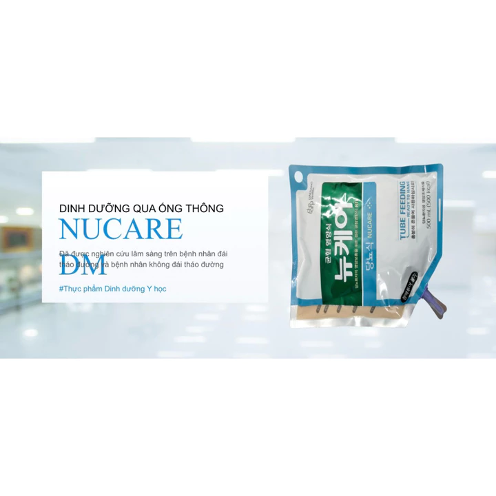 túi sữa sonde Nucare (Nuôi qua đường ống thông) đến từ Hàn Quốc- Sữa Nucare Cho Người Tiểu Đường - Đái Tháo Đường