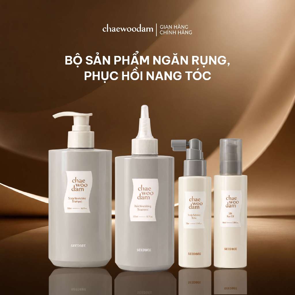 Bộ Sản Phẩm Giảm Rụng, Phục Hồi Nang Tóc Kết Hợp Xử Lý Tóc Xơ Rối Và Hư Tổn Chuyên Sâu.( gội xám+ủ+xịt+oil)