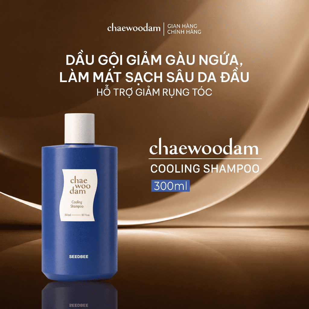 [CHAEWOODAM] Dầu Gội Giảm Gàu Ngứa, Làm Mát Sạch Sâu Da Đầu, Hỗ Trợ Giảm Rụng Tóc