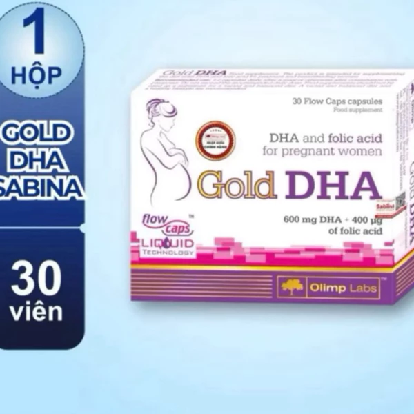 Gold DHA giúp bổ sung DHA và vitamin cần thiet cho phụ nữ mang thai , phụ nữ sau sinh