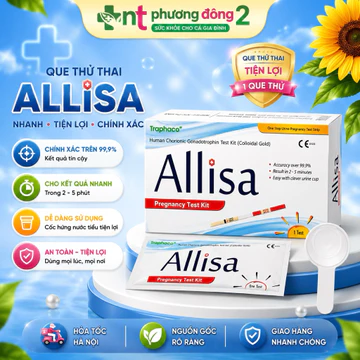 [ Che Tên ] Com Bo 3/5/10 Hộp Allisa, Test Thử Thai, Que Thử Thai Alisa, Test Bản To, Đạt Chuẩn Xuất Âu