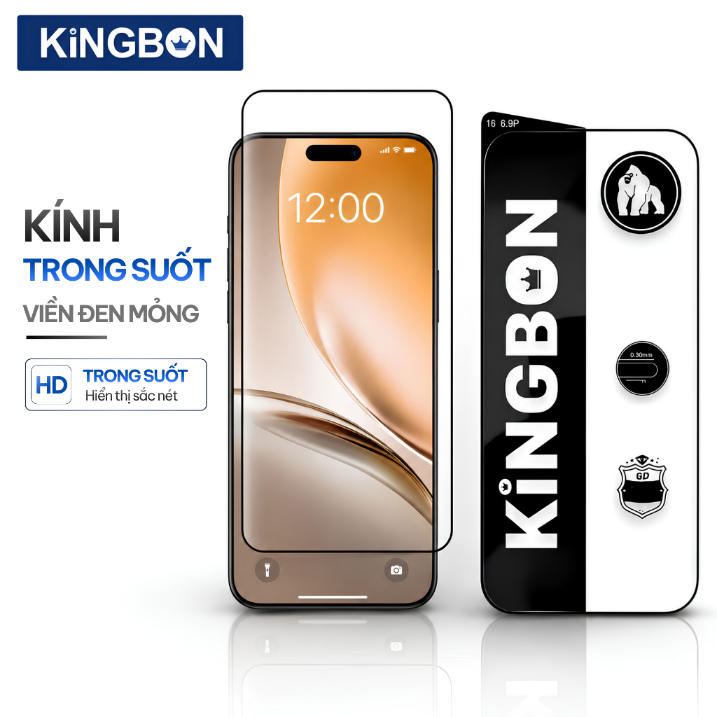 Kính cường lực iPhone Trong Suốt , Viền Đen Mỏng Dành Cho Xr Xsm 11 12 ...