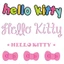 Hình ủi Nhiệt Quần Áo - Chữ Hello Kitty (Fan Art) Hồng