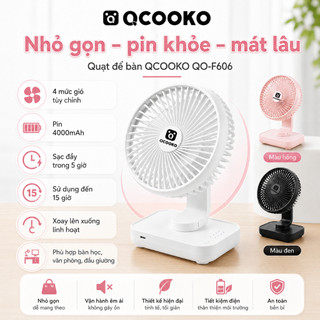 [Chính Hãng] Quạt cây đứng 7 cánh Xiaomi Qcooko có điều khiển từ xa, quay 120 độ siêu mát, hoạt động êm ái