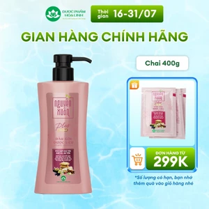{Mới} Dầu gội Dược liệu Nguyên Xuân Plus Siêu mượt 400g - Dành cho tóc khô xơ, hư tổn