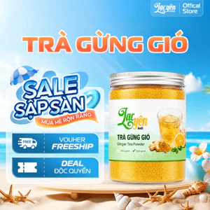 Trà Gừng Gió Sấy Lạnh Thủ Công Ít Ngọt Lạc Yên Foods, Làm Từ Gừng Gió Tự Nhiên Cay Nồng