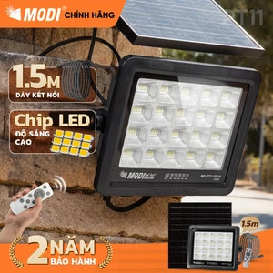 Đèn Năng Lượng Mặt Trời MODI SOLAR 100W 200W 300W, Chống Nước IP65, Điều Khiển Từ Xa, Chế Độ Tự Động