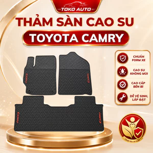 Thảm LÓT SÀN Cao su xe Toyota Camry 2007-NAY - Hàng cao su đúc không mùi - Mẫu HL