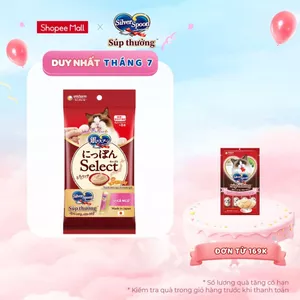 Bộ 6 Súp Thưởng Silver Spoon Dạng Thanh Cho Mèo Vị Cá Ngừ/Vị Cá Ngừ Vằn/Vị Thịt Gà (48g/gói)