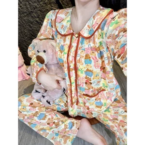SET Bộ Tole Lanh Thiết kế Phúc Hưng Cổ Sen Tiểu thư phối dây nơ Tay dài Quần dài form gọn 40-65kg