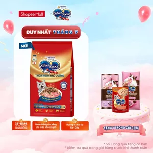 Thức ăn hạt cho mèo trong nhà Silver Spoon - Vị thịt gà & thịt cừu / Cá Hồi (1kg)