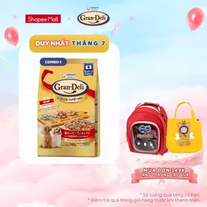 Combo 5 Thức ăn khô cho chó Gran Deli 700g/gói - Cung cấp dinh dưỡng cân bằng cho chó trưởng thành