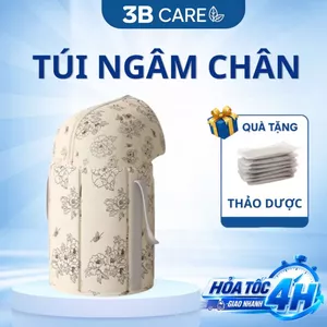 Túi ngâm chân giữ nhiệt 3B CARE B6 gấp gọn tiện lợi, chậu ngâm chân tặng kèm 5 gói thảo dược