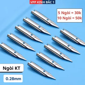Ngòi Kim Tinh, Nét Chuẩn 0.28mm Viết Êm Trơn, Không Gai Không Lem Mực.
