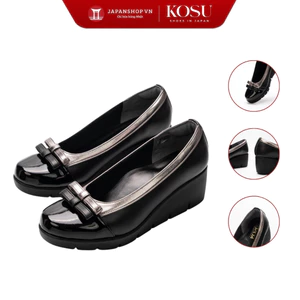Giày da bóng 5,5cm Kosu K-25M52, giày da đế xuồng nhẹ, êm chính hãng Nhật Bản