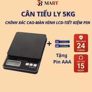 Cân Tiểu Ly Điện Tử Định Lượng 1G - 5KG Độ Chính Xác 100% Mẫu Mới Nhất Bảo Hành 12 Tháng