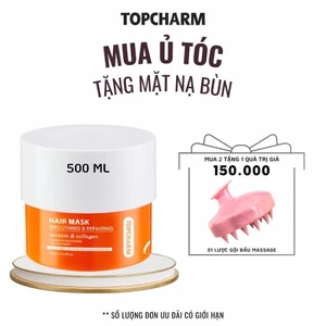 Kem Ủ Tóc, Mặt Nạ Ủ Tóc Phục Hồi Professional Salon Keratin & Collagen Topcharm 500ml (Phiên Bản Cải Tiến Cao Cấp)