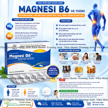 MAGNESI B6 Hà Thành - Viên uống MAGIE B6 (MgB6). Hộp 100 viên
