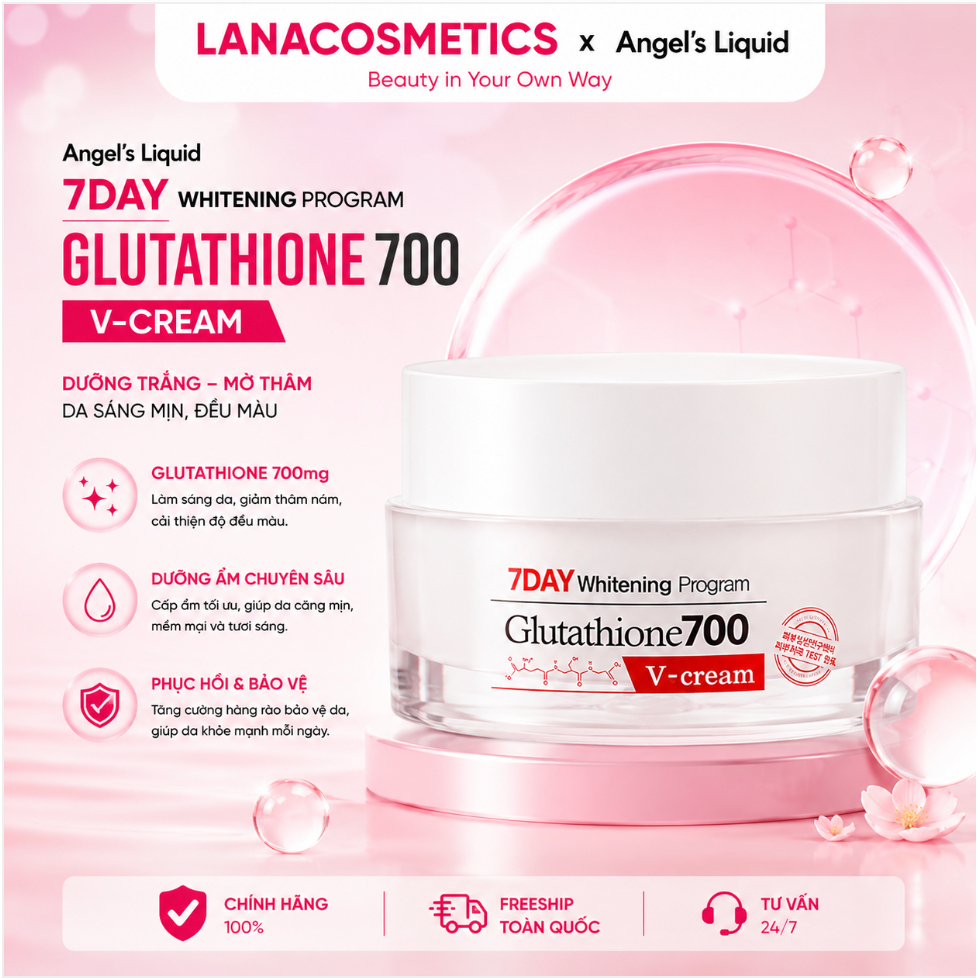 kem glutathione 700 Dưỡng Angel's Liquid Plus Niacinamide V Cream - 50ml Value Packs:3-Pack Vitamin B12 Depot Rotexmedica crepey skin