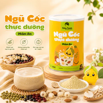 Ngũ Cốc Thực Dưỡng Mầm An Baly Foods 500g - Ngũ Cốc Dinh Dưỡng Cho Bé Từ 1 Tuổi, Dễ Pha, Thơm Ngon