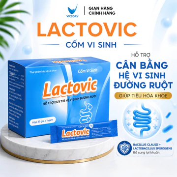 Men Vi Sinh Lactovic Hộp 30 Gói Bổ Sung Lợi Khuẩn, Hỗ Trợ Tiêu Hóa, Cân Bằng Hệ Vi Sinh Đường Ruột