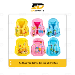 Áo Phao Tập Bơi Cho Bé 3-12 Tuổi, Áo Phao Gile Tập Bơi Cho Bé Trai Vè Bé Gái