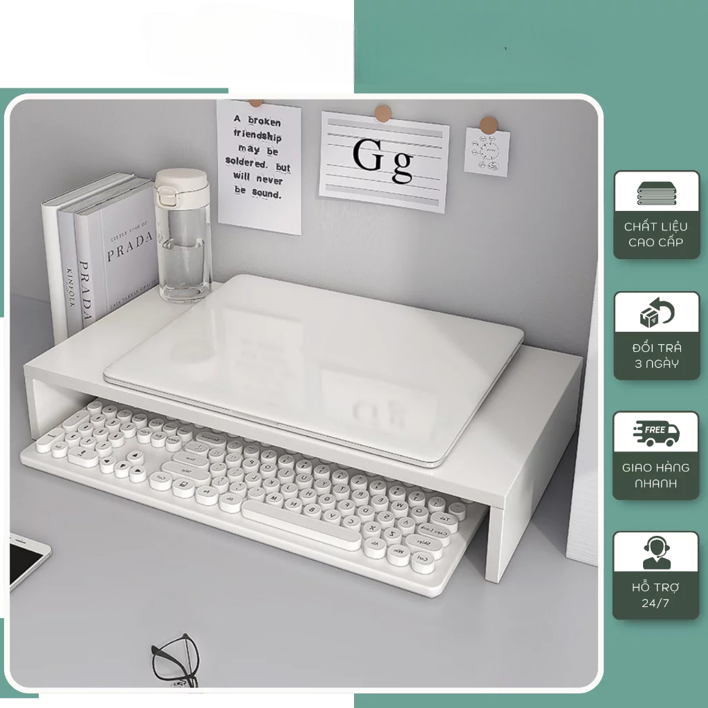 [Furni Home] Kệ giá đỡ màn hình máy tính laptop giúp nâng cao màn hình chống gù lưng phòng đau vai gáy