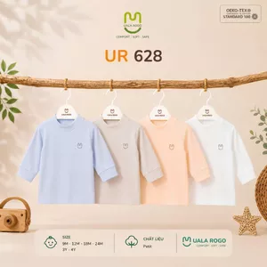 Áo giữ nhiệt cho bé Ualarogo 9 tháng - 4 tuổi vải Petit mềm mại co giãn ấm áp UR 628