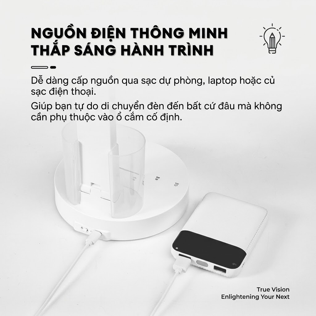 Đèn bàn học chống cận Bravio Lumi C10 LED Toàn Phổ Full Spectrum 10W – 3 Chế Độ Màu, Cảm Ứng, Pin Sạc, Bảo Vệ Mắt | BigBuy360 - bigbuy360.vn