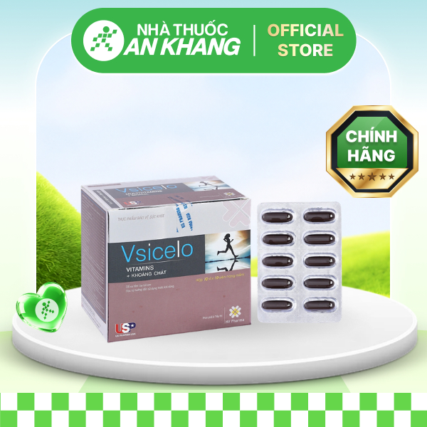 Vsicelo bổ sung vitamin và khoáng chất hộp 100 viên [Nhà Thuốc An Khang - Chính Hãng 100%]