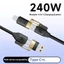 Cáp sạc nhanh đa năng 4 trong 1 240W tương thích với chuẩn IP 8-17 của Huawei làm từ silicon lỏng cao cấp