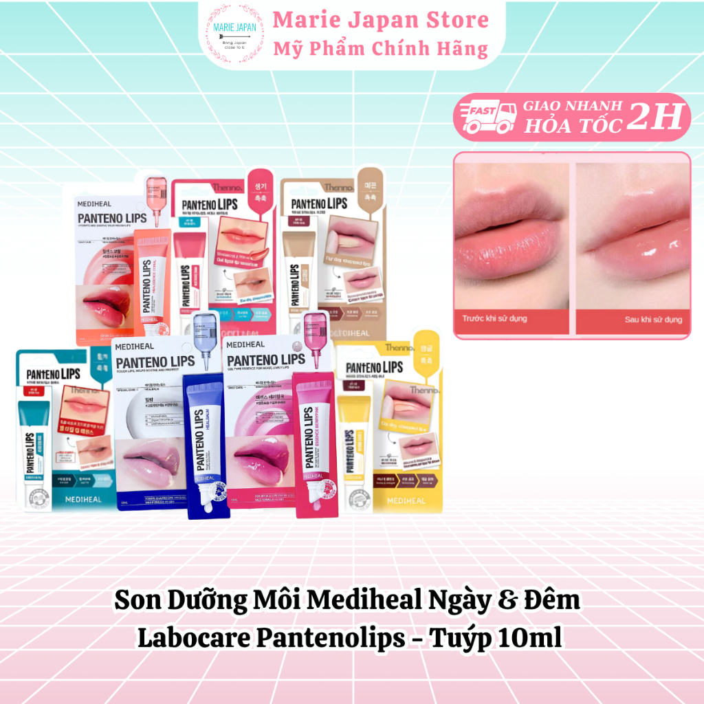 Son Dưỡng Môi Mediheal Ngày & Đêm Labocare Pantenolips Tuýp 10ml - Marie Japan