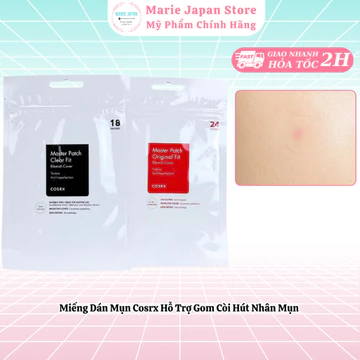Miếng Dán Mụn Cosrx Acne Pimple Master Patch Hỗ Trợ Gom Còi Hút Nhân Mụn Hàn Quốc - Marie Japan